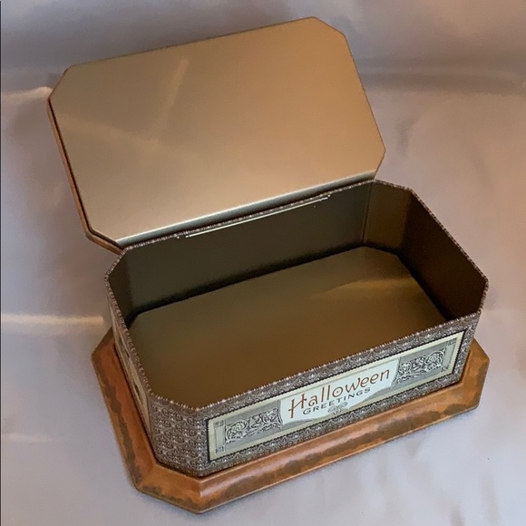 Happy Halloween Decorative Rectangular Storage Tin - Picture 2 of 6